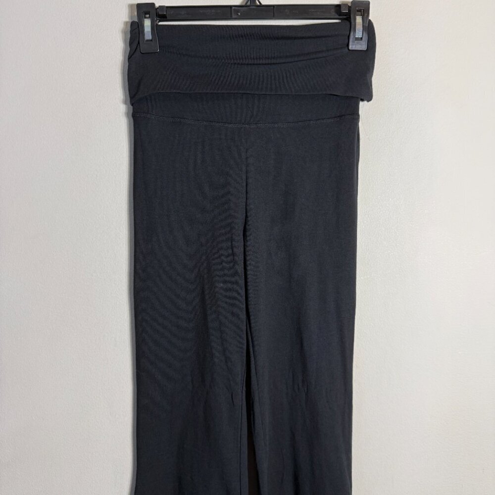Offline by Aerie OG Foldover Super Flare Leggings Womens Small Black Active NWOT - Picture 5 of 12